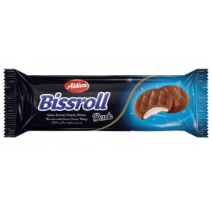 Aldiva Bissroll Bitter Cocoa Biscuit With Coconut Cream Filling 54 gr 