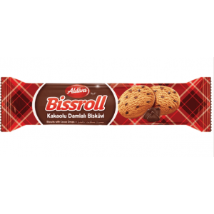 Aldiva Bissroll Damla Çikolatalı Bisküvi 56 Gr