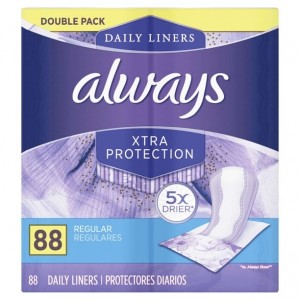 Always Xtra Protection Daily Liners Double Pack 88 pc 