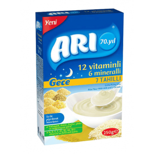 Arı Baby Food Rice Flour With Milk And 7 Creals 250 gr 