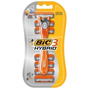 Bic Blister Bag Triple Blade Hybrid 6 pc 