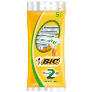 Bic Dispasable Razor Duo Blade Bag 5 pc 