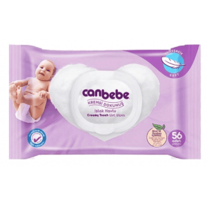 Canbebe Kremsi Dokunuş Islak Havlu 56 Adet