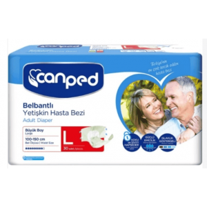 Canped Adult Diaper With Belt Size L 30 pcs