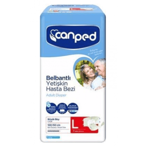 Canped Belbantlı Yetişkin Hasta Bezi Beden L 7 Adet