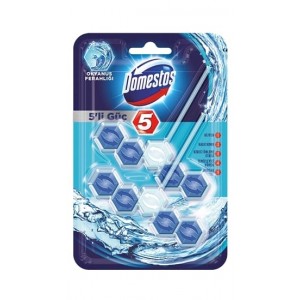 Domestos 5'li Güç Tuvalet Bloğu Okyanus Ferahlığı 110 Gr 