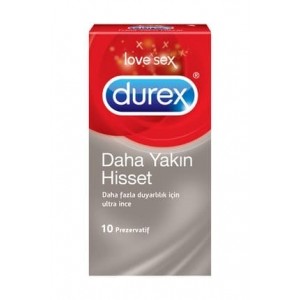 Durex Kondom Daha Yakın Duygular Daha Yakın Hisset 10 Adet