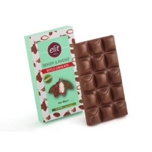 Elit Çikolata Elit Sugar Free And Prebiotic Milk Chocolate 60 gr 