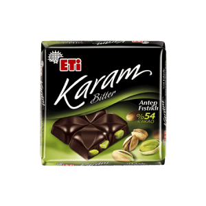 Eti Karam %54 Kakaolu Ve Fıstıklı Bitter Çikolata 80 Gr