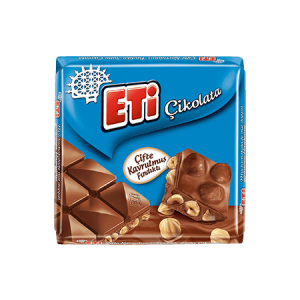 Eti Milk Chocolate With Double Roasted Hazelnut 75 gr 