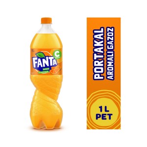 Fanta Portakal Aromalı Gazoz Plastik Şişe 1 L