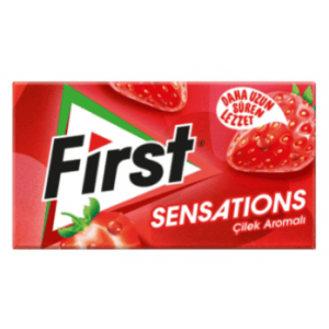 First Chewing Gum Sensations Strawberry 27 gr 