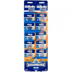 Gillette Blue 3 Cartella Disposable   10 Adet 