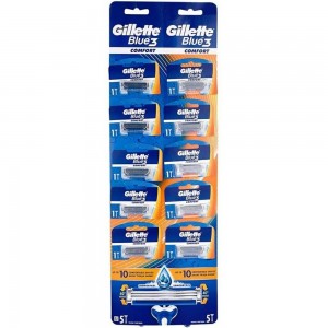 Gillette Blue 3 Cartella Disposable  Comfort 10 Adet 