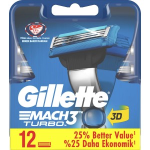 Gillette Mach 3  12 Adet