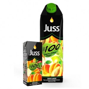 Juss% 100 Apricot Apple Juice 200 ml 