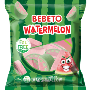 Kervan Gıda Bebeto Marshmallow Candy Watermelon 60 grX12