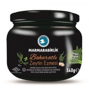 Marmarabirlik Olivepaste Spicy Glass 340 gr 