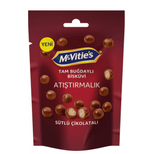Mc Vitie's Sütlü Çikolata Kaplamalı Bisküvi Topları 67 Gr