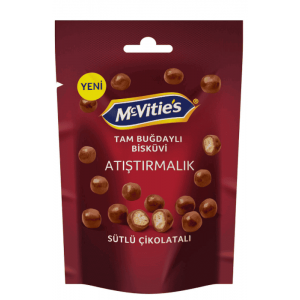 Mc Vitie's Milk Chocolate Coated Biscuit Balls Whole Wheat 67 gr 