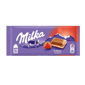 Milka Tablet Chocolate Strawberry Yogurt 100 gr