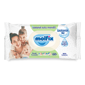 Molfix İzotonik Sulu Islak Mendil Ferah Temizlik 60 Adet