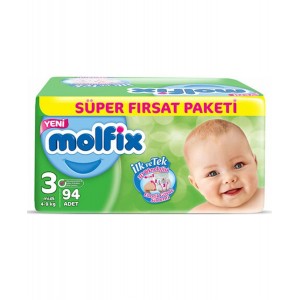 Molfix Fırsat Paketi No 3 94 Adet