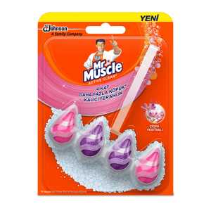 Mr. Muscle Active Clean Toilet Blocks Flower Festival (Ball) 37 gr