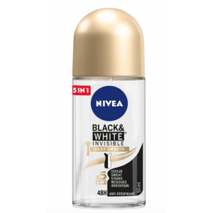 Nivea Deodorant B&w Silky Smooth Roll On 50 ml 