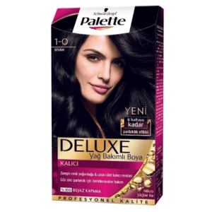 Palette Deluxe Saç Boyası Siyah 1-0 1 Adet