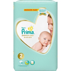 Pampers Prima No2  60 Adet 