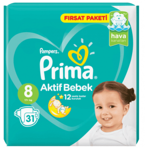 Pampers Prima No8 31 pc 