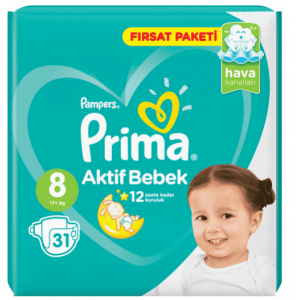 Pampers Prima No8 31 Adet 