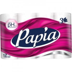 Papia Tuvalet Kağıdı 12 Adet