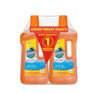 Pronto Ahşap Ve Yüzey Temizleyici Promosyon Paketi Turuncu 2X750 Ml