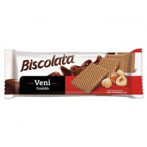 Şölen Biscolata Veni Fındık Kremalı Gofret 50 Gr