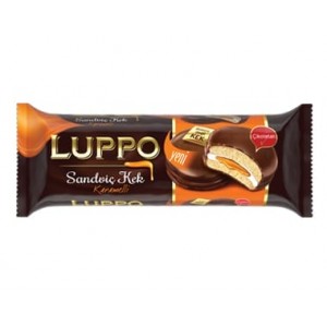 Şölen Luppo Caramel Filled Milk Chocolate Coated Marshmallow Sandwich Cake 184 gr 