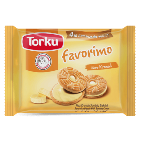 Torku Favorimo Banana Cream Biscuit 4X61 gr 