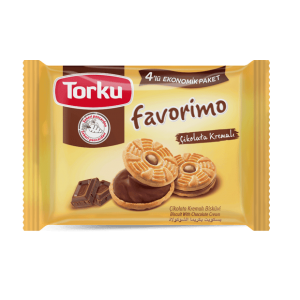 Torku Favorimo Çikolata Kremalı Bisküvi 4X61 Gr