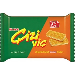 Ülker Çiziviç 3 Pack Cheese Sandwich Cracker 246 gr