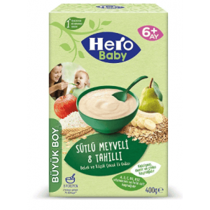 Ülker Hero Baby Sütlü Meyveli 8 Tahıllı Bebek Maması 400 Gr