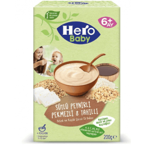 Ülker Hero Baby 8 Grain Baby Food With Milk Cheese And Molasses 200 gr