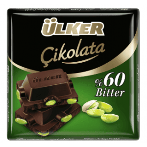 Ülker Antep Fıstıklı Bitter Kare Çikolata 65 Gr