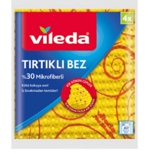 Vileda Novolon Tırtıklı Temizlik Bezi 4'lü