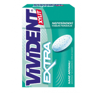 Vivident Extra Mint Flavored Gum 21 gr