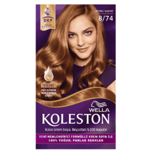 Wella Koleston Hair Dye No 8.74 Mysterious Brown 1 pcs