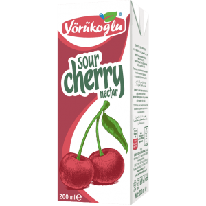 Yörükoğlu Fruit Juice Sour Cherry Nectar 200 ml 