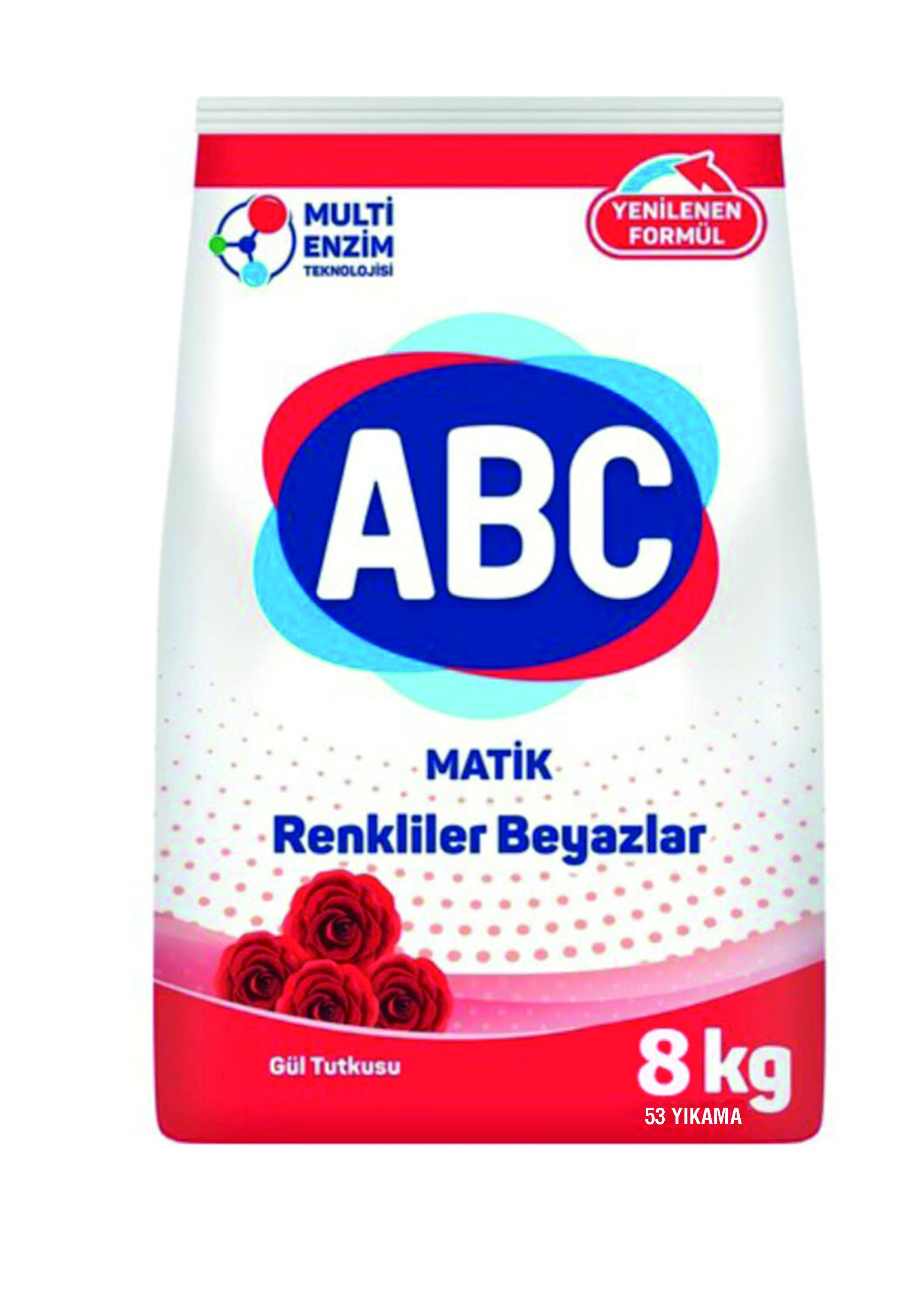 Abc Toz Deterjan Gül Tutkusu 8 Kg