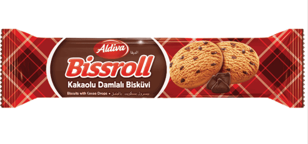 Aldiva Bissroll Chocolate Drop Biscuit 56 gr