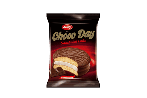 Aldiva Chocoday Milk Chocolate Coated Marshmallow Cake 23 gr 